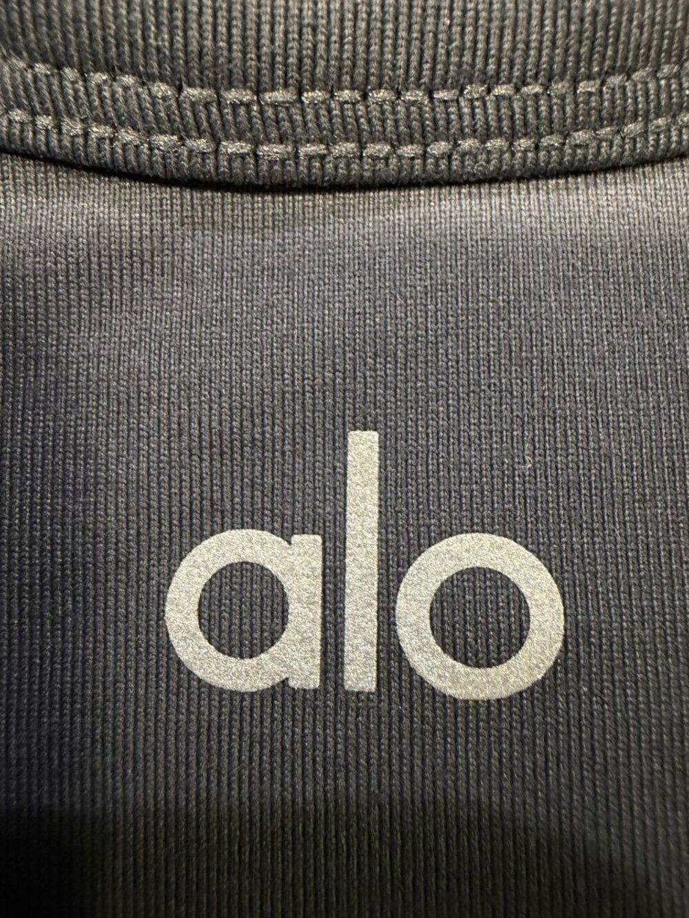 Alo Yoga Grey Strappy Tank Top S Nylon Blend Stretch Activewear - Picture 6 of 9